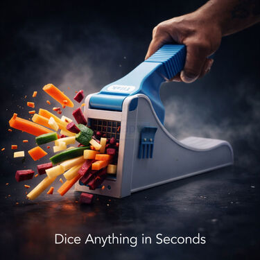 Heavy duty vegetable chopper and cutter for kitchen (random colour)
