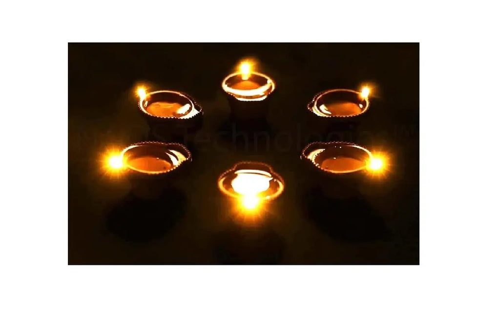 LED Light Water Sensor Diyas Plastic with, Ambient Lights(6 PCS)